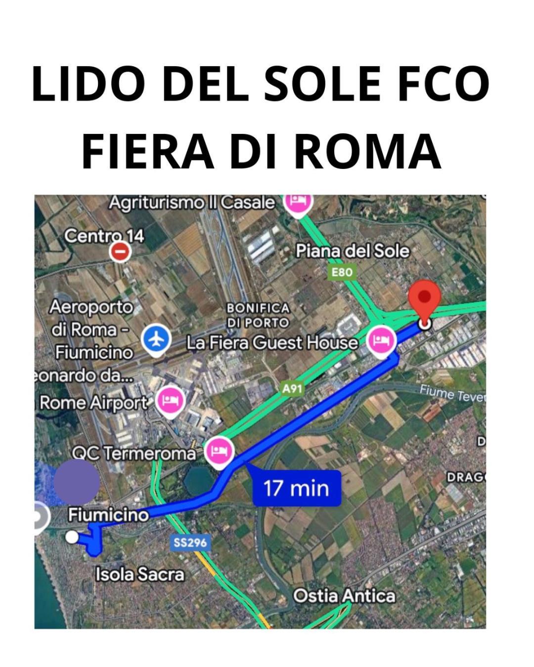 フィウミチーノLido Del Sole Fcoアパートメント エクステリア 写真